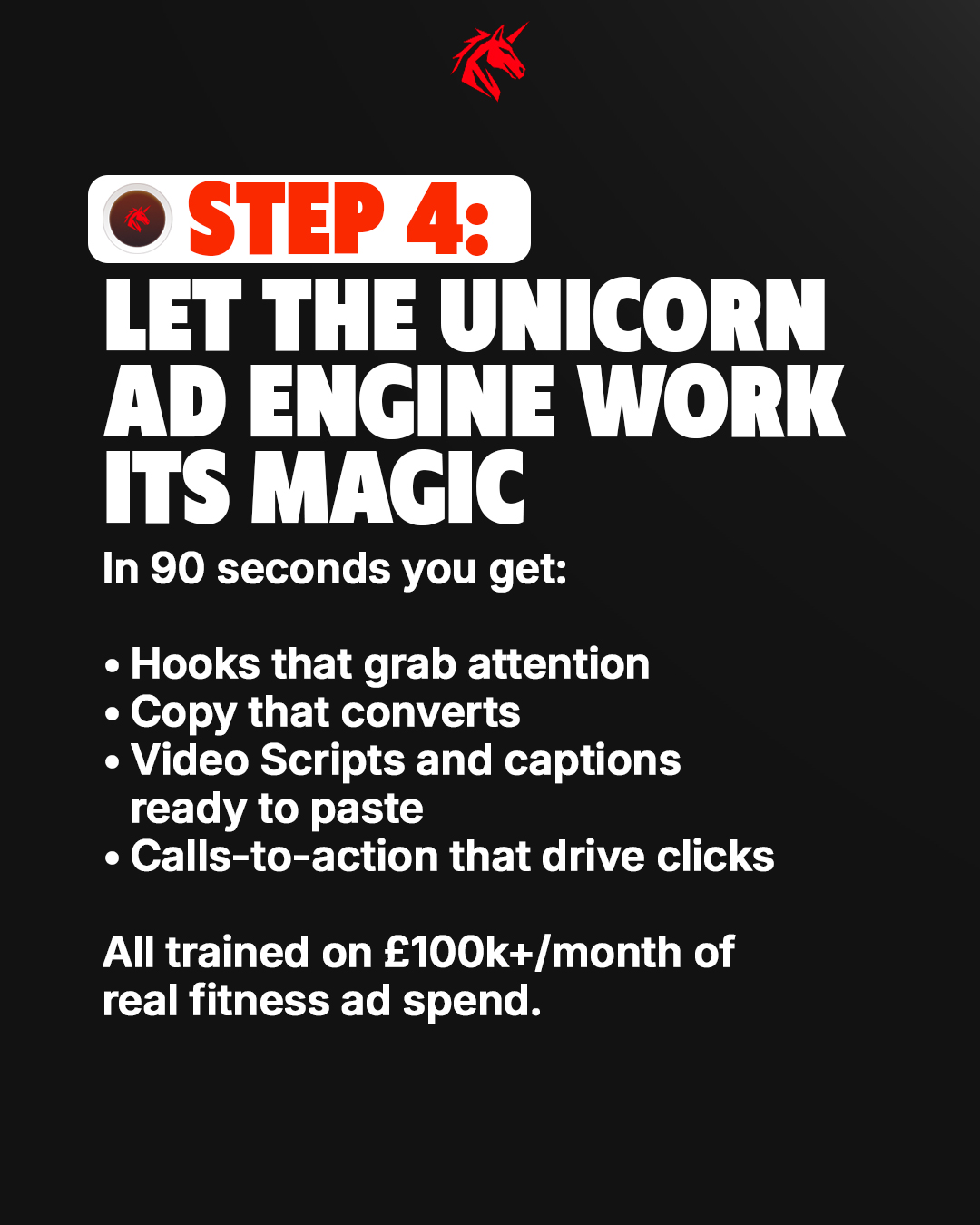 Step 4: Let The Unicorn Ad Engine Work Its Magic